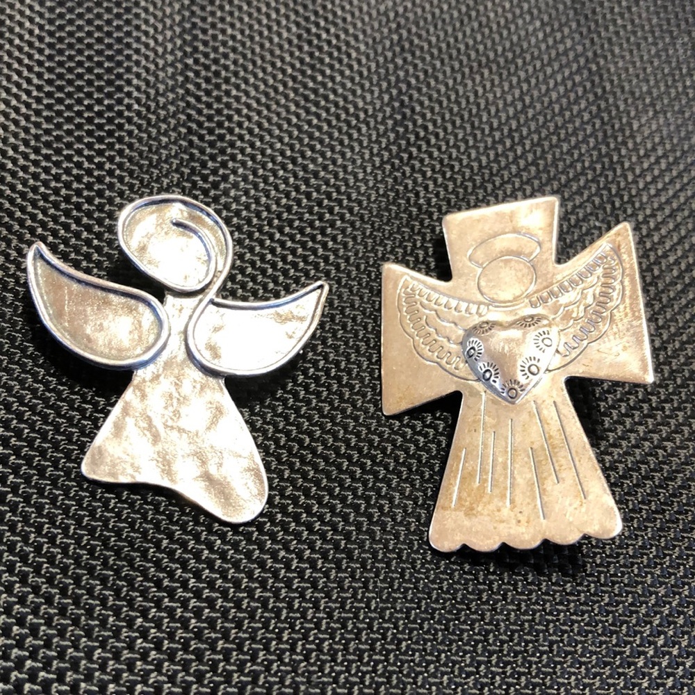 Sterling Angel Pins